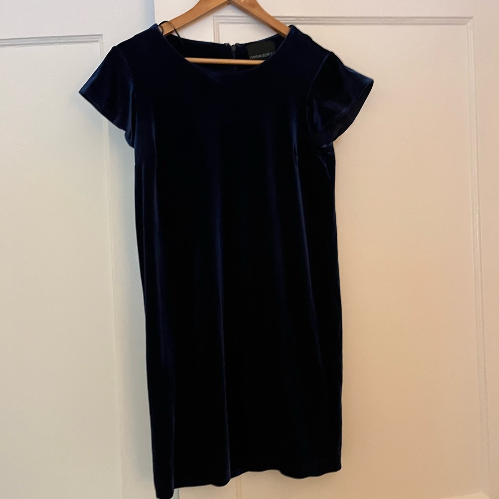 Blue Velvet Cynthia Rowley Mini Dress